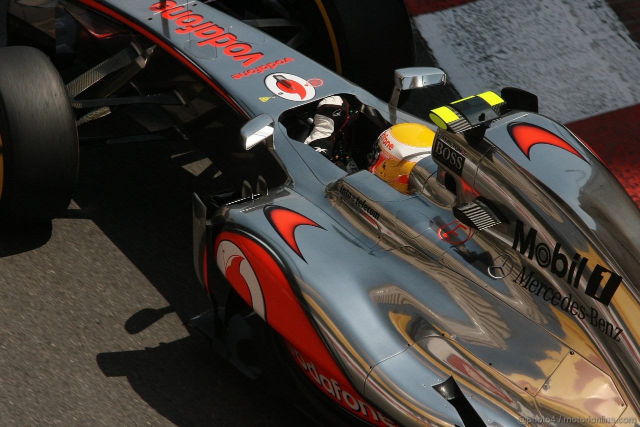GP MONACO, 26.05.2012-  Prove Libere 3, Lewis Hamilton (GBR) McLaren Mercedes MP4-27