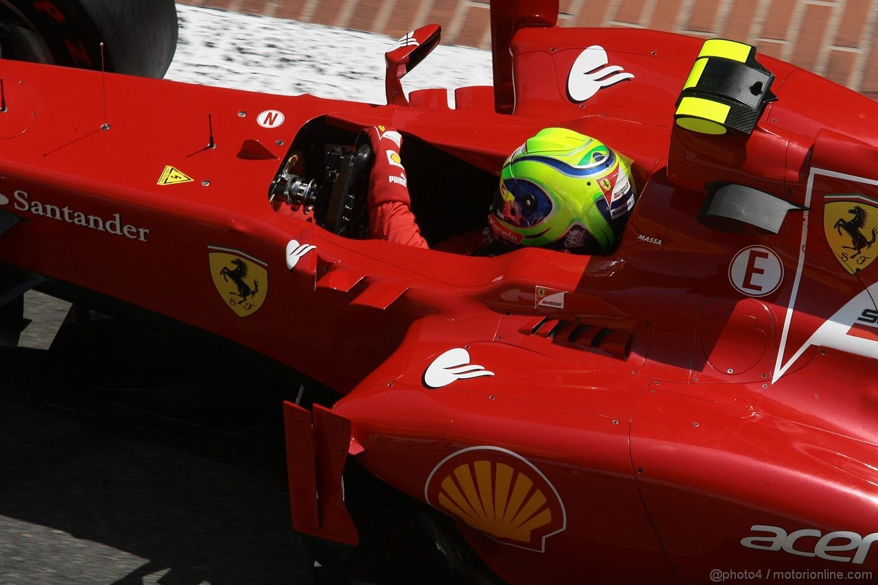 GP MONACO, 26.05.2012-  Prove Libere 3, Felipe Massa (BRA) Ferrari F2012