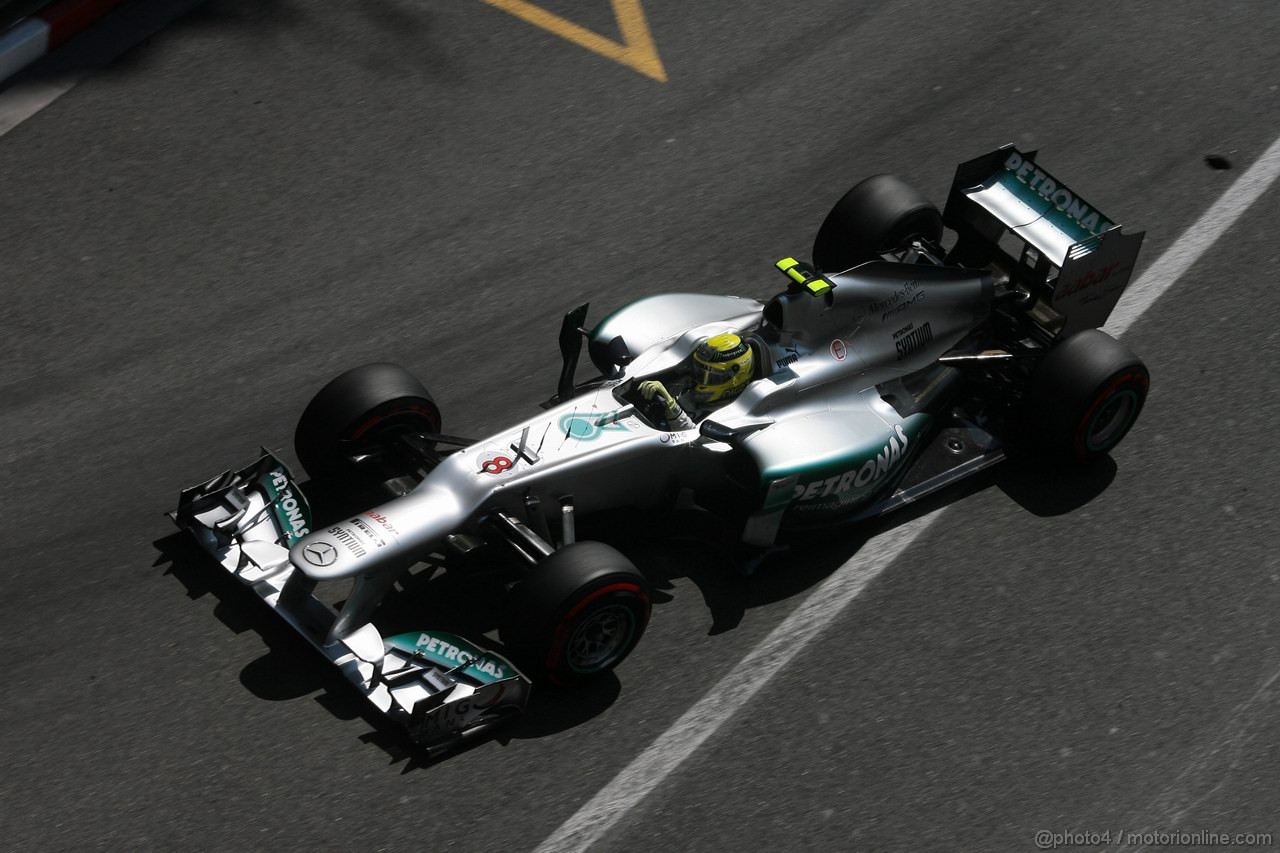 GP MONACO, 26.05.2012-  Prove Libere 3, Nico Rosberg (GER) Mercedes AMG F1 W03