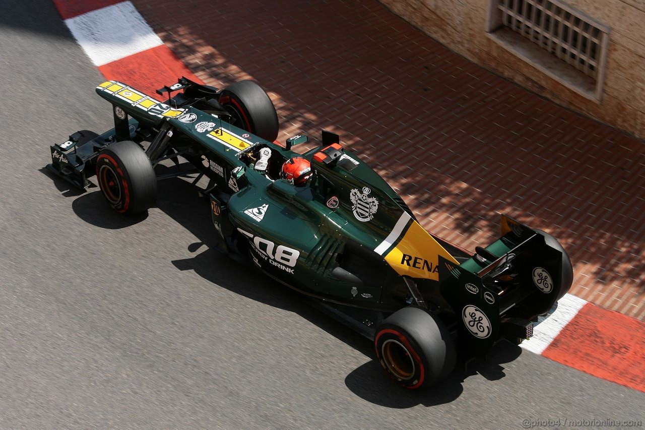 GP MONACO, 26.05.2012-  Prove Libere 3, Heikki Kovalainen (FIN) Caterham F1 Team CT01 