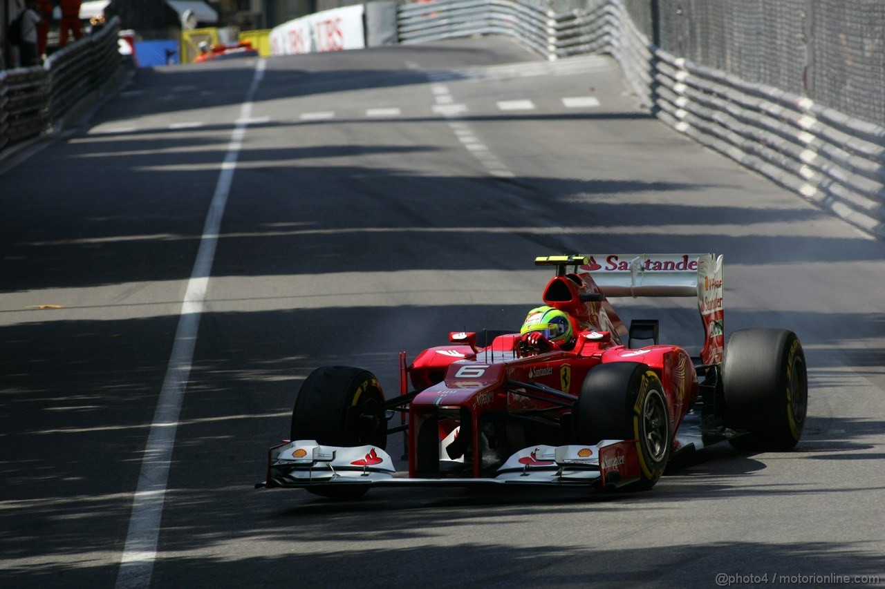 GP MONACO, 26.05.2012-  Prove Libere 3, Felipe Massa (BRA) Ferrari F2012