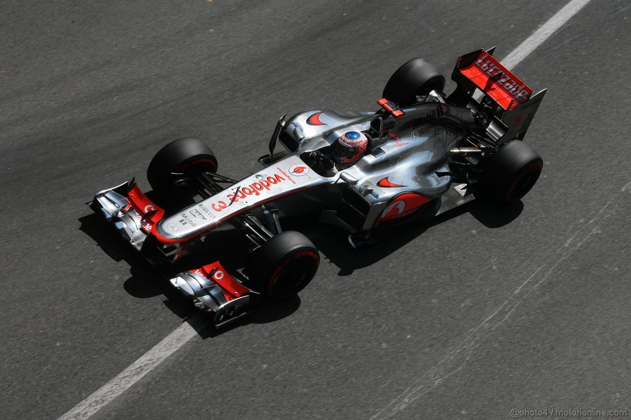 GP MONACO, 26.05.2012-  Prove Libere 3, Jenson Button (GBR) McLaren Mercedes MP4-27