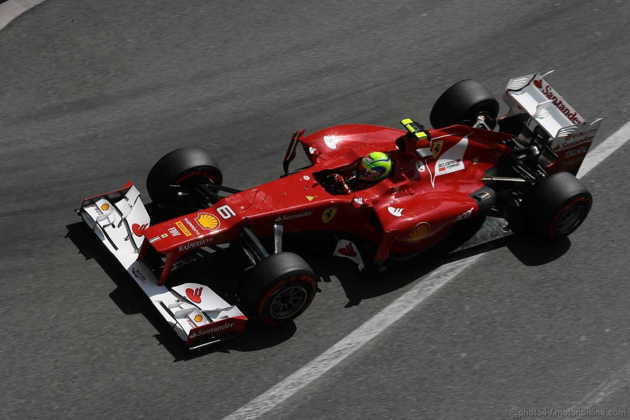 GP MONACO, 26.05.2012-  Prove Libere 3, Felipe Massa (BRA) Ferrari F2012