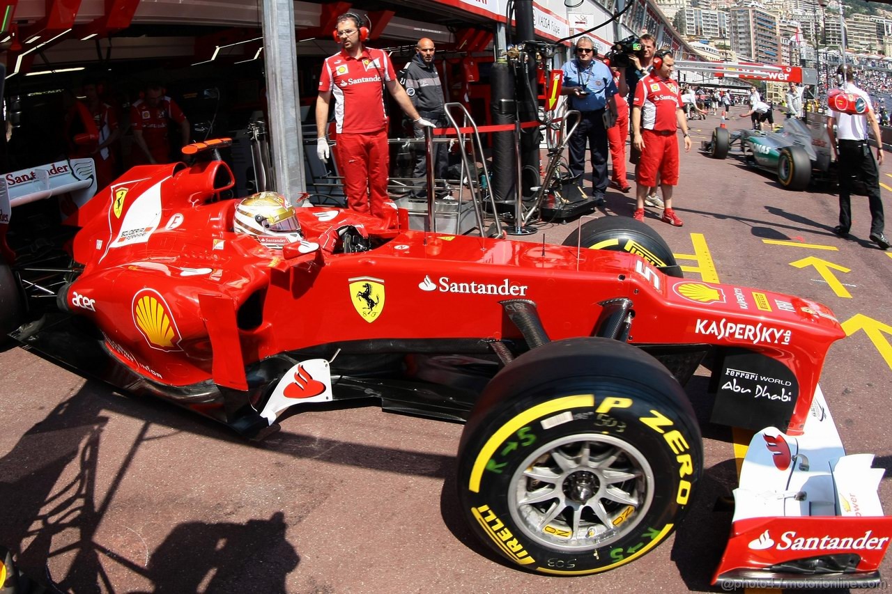 GP MONACO, 26.05.2012-  Prove Libere 3, Fernando Alonso (ESP) Ferrari F2012
