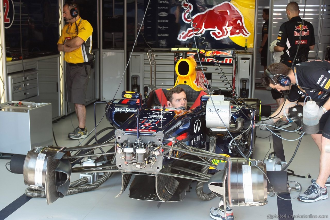 GP MONACO, 26.05.2012-  Prove Libere 3, Mark Webber (AUS) Red Bull Racing RB8 