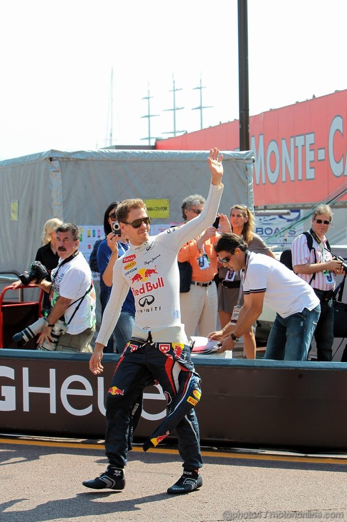 GP MONACO, 26.05.2012-  Prove Libere 3, Sebastian Vettel (GER) Red Bull Racing RB8