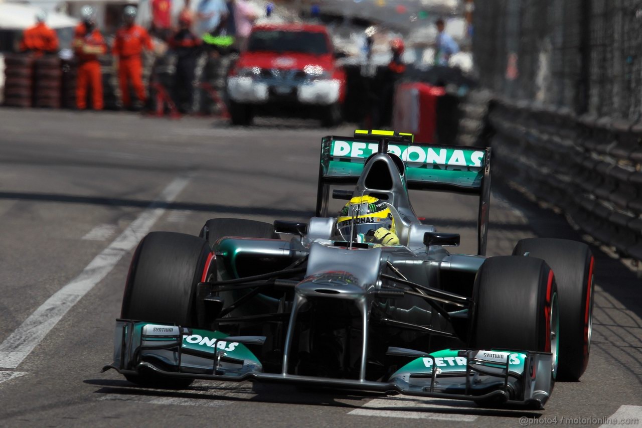 GP MONACO, 26.05.2012-  Prove Libere 3, Nico Rosberg (GER) Mercedes AMG F1 W03