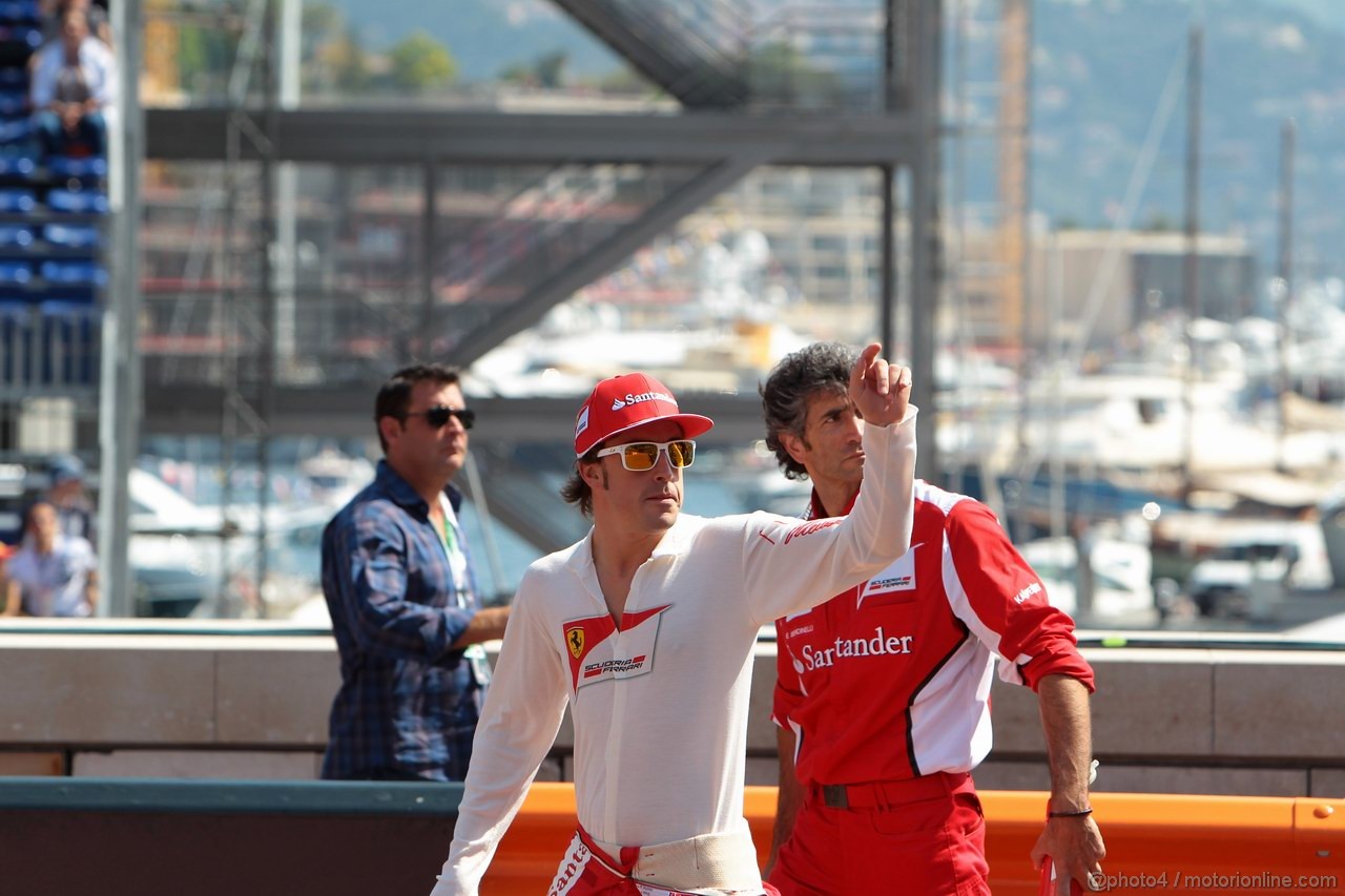 GP MONACO, 26.05.2012-  Prove Libere 3, Fernando Alonso (ESP) Ferrari F2012 