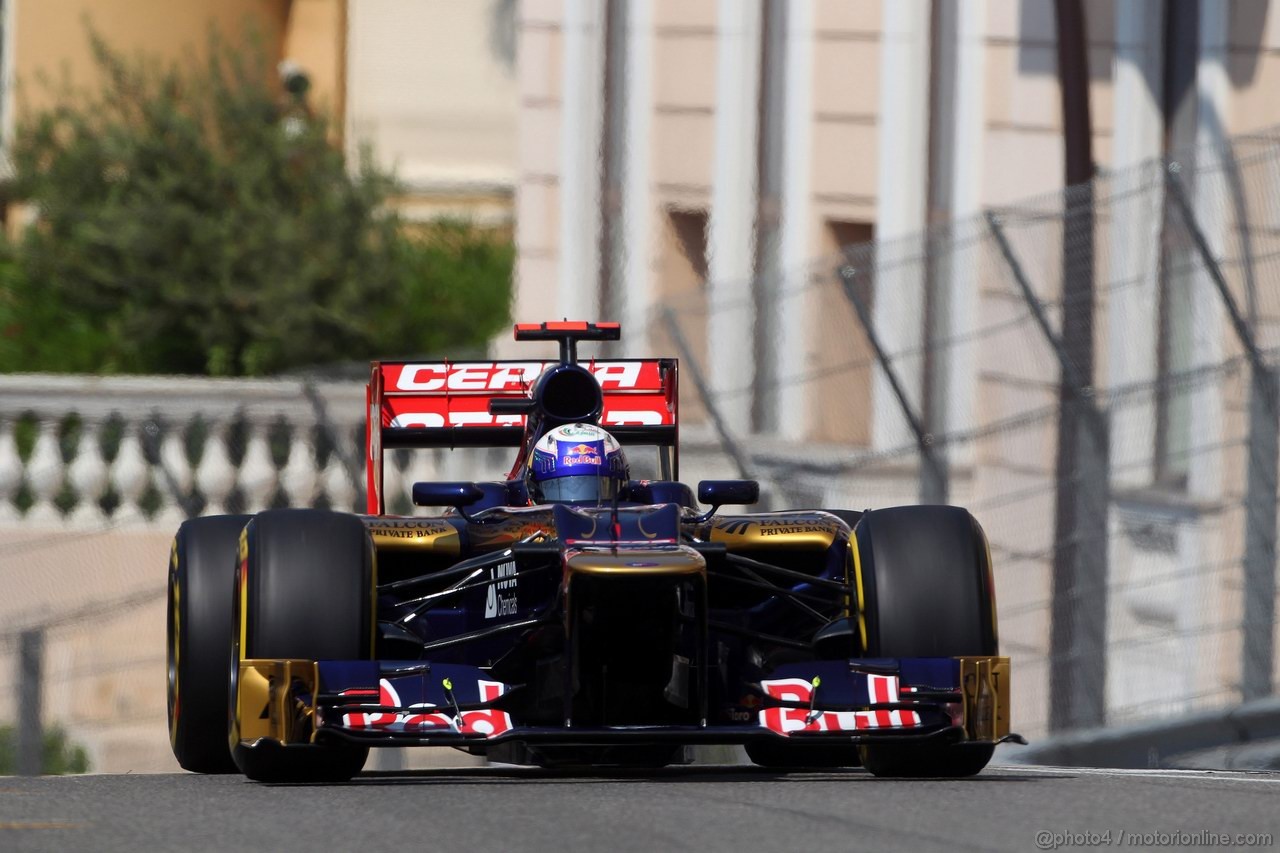 GP MONACO, 26.05.2012-  Prove Libere 3, Daniel Ricciardo (AUS) Scuderia Toro Rosso STR7 