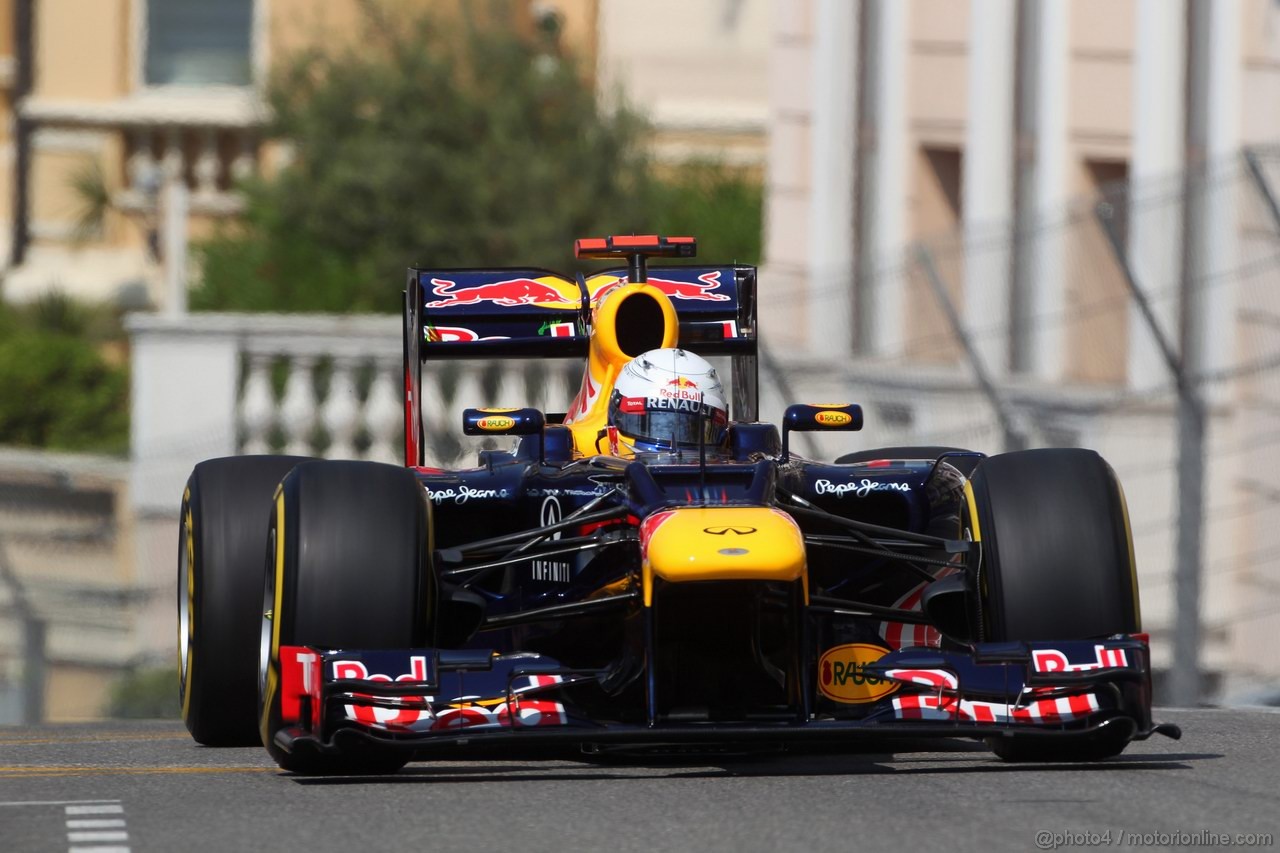 GP MONACO, 26.05.2012-  Prove Libere 3, Sebastian Vettel (GER) Red Bull Racing RB8 