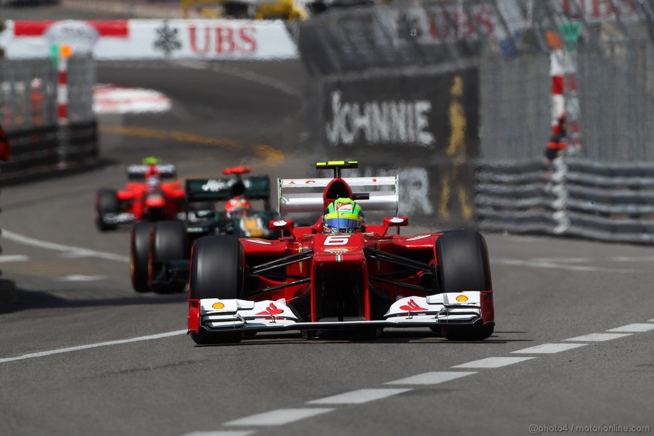 GP MONACO, 26.05.2012-  Prove Libere 3, Felipe Massa (BRA) Ferrari F2012