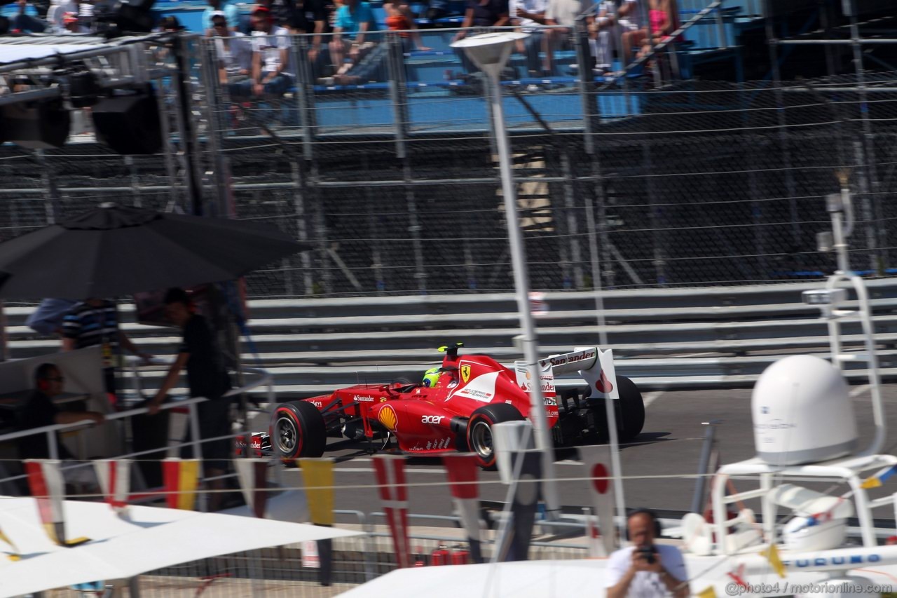 GP MONACO, 26.05.2012-  Prove Libere 3, Felipe Massa (BRA) Ferrari F2012 