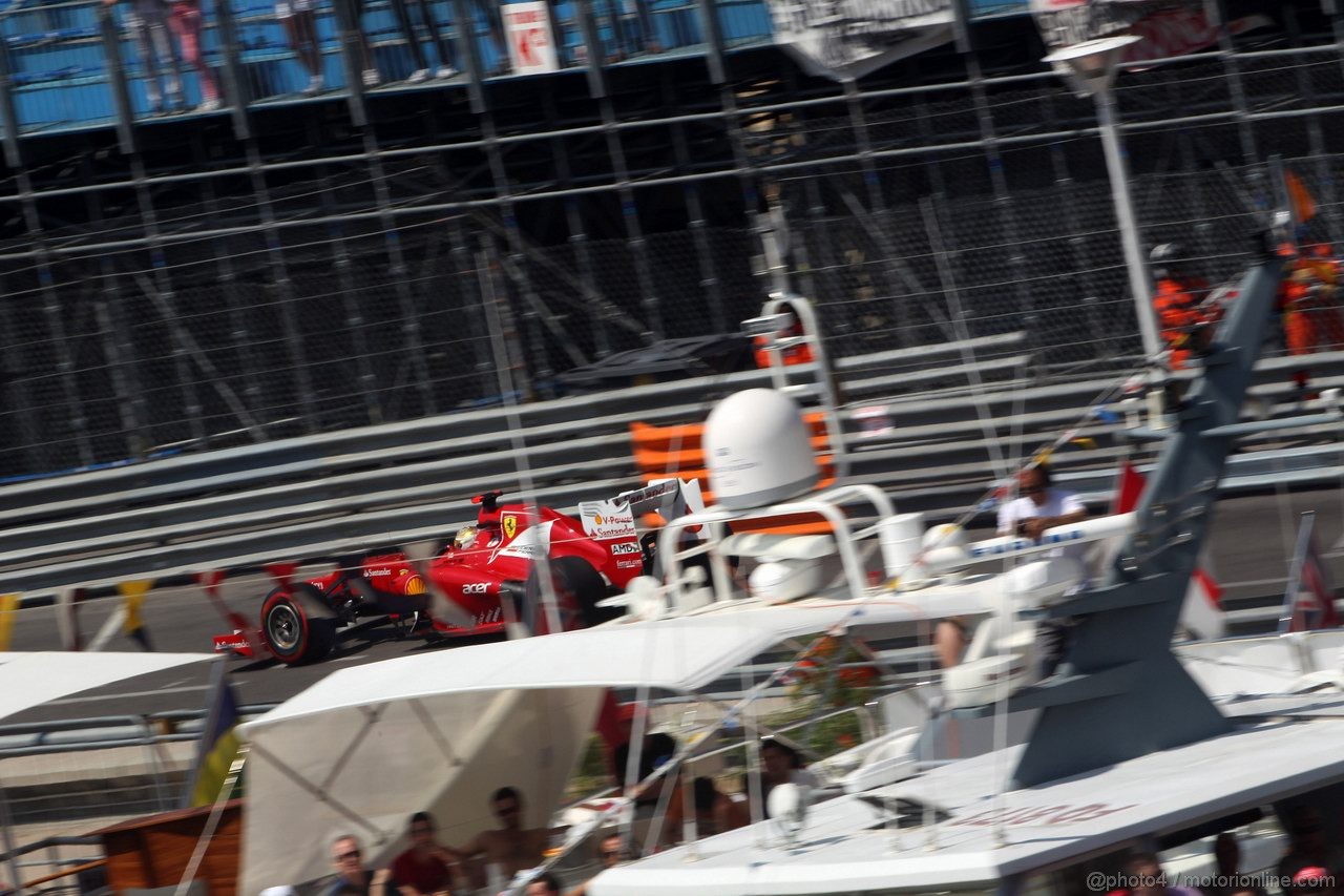 GP MONACO, 26.05.2012-  Prove Libere 3, Fernando Alonso (ESP) Ferrari F2012 