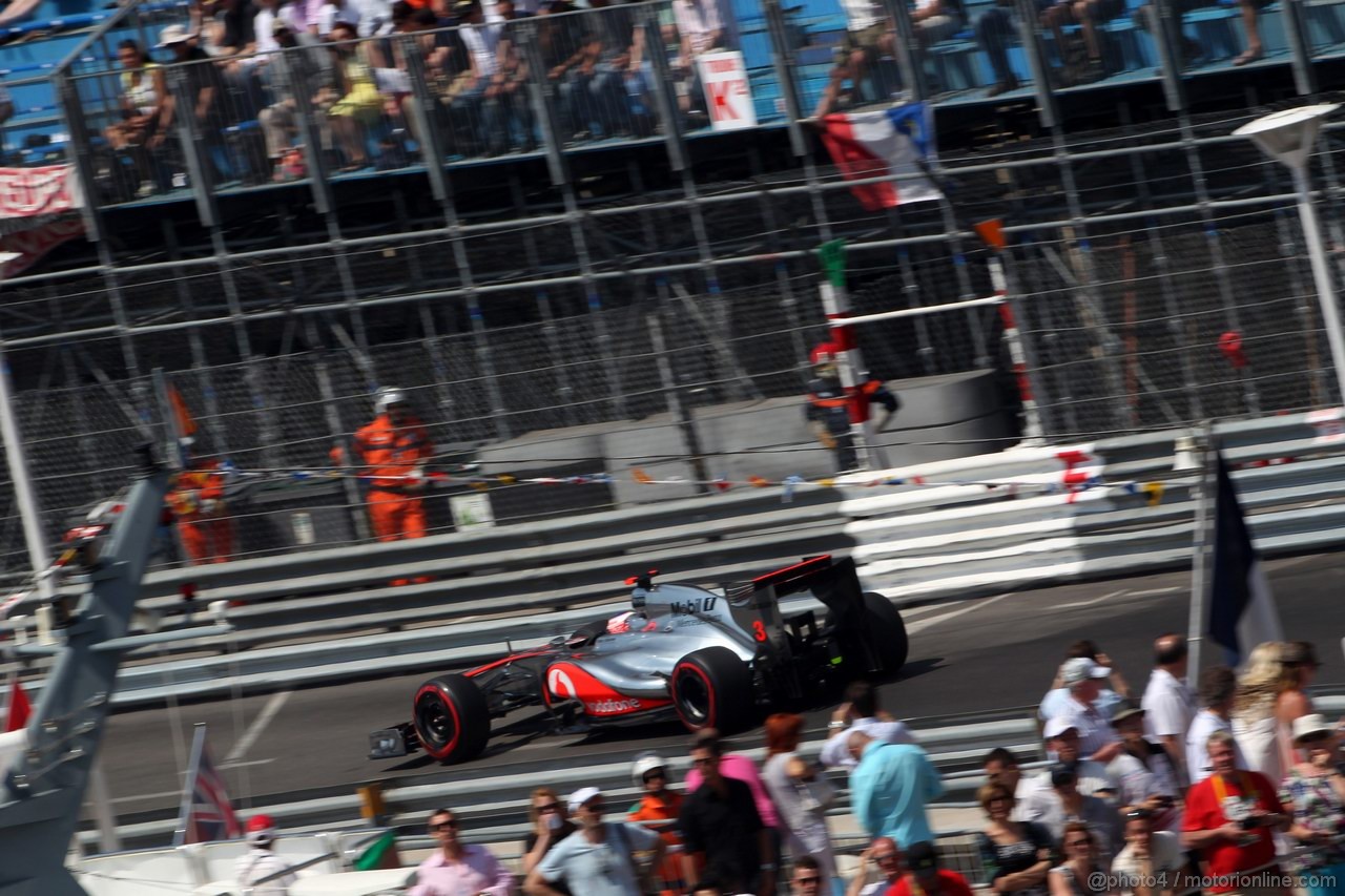 GP MONACO, 26.05.2012-  Prove Libere 3, Jenson Button (GBR) McLaren Mercedes MP4-27 