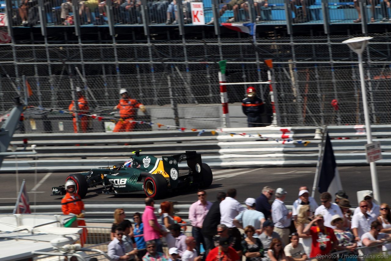 GP MONACO, 26.05.2012-  Prove Libere 3, Vitaly Petrov (RUS) Caterham F1 Team CT01