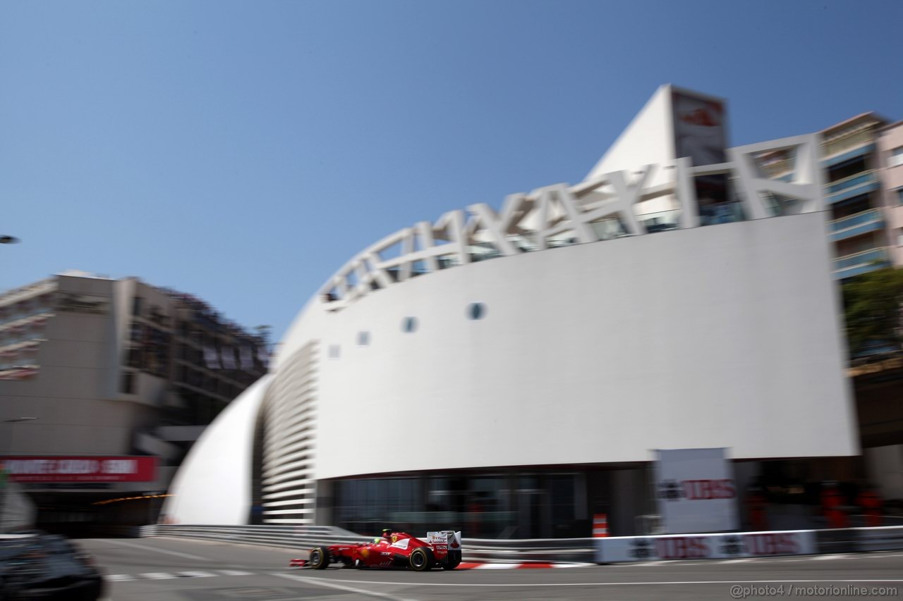 GP MONACO, 26.05.2012-  Prove Libere 3, Felipe Massa (BRA) Ferrari F2012