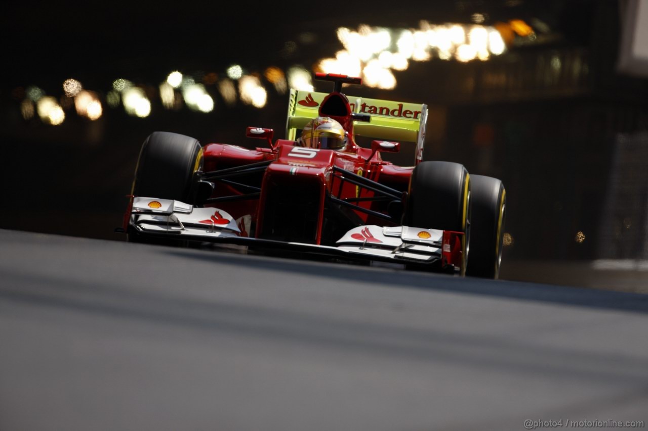 GP MONACO, 26.05.2012-  Prove Libere 3, Fernando Alonso (ESP) Ferrari F2012
