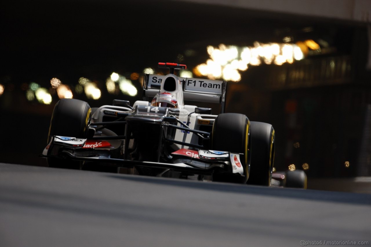 GP MONACO, 26.05.2012-  Prove Libere 3, Kamui Kobayashi (JAP) Sauber F1 Team C31