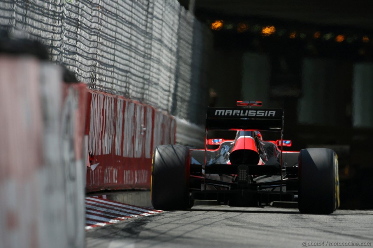 GP MONACO, 26.05.2012-  Prove Libere 3, Timo Glock (GER) Marussia F1 Team MR01