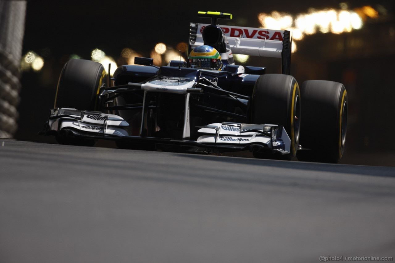 GP MONACO, 26.05.2012-  Prove Libere 3, Bruno Senna (BRA) Williams F1 Team FW34