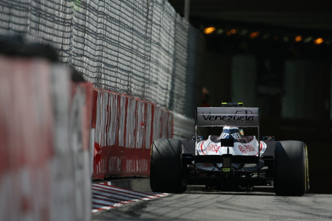 GP MONACO, 26.05.2012-  Prove Libere 3, Bruno Senna (BRA) Williams F1 Team FW34 