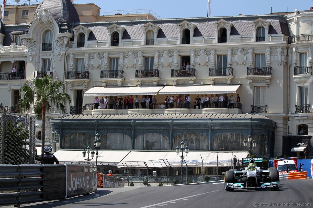 GP MONACO, 26.05.2012-  Prove Libere 3, Nico Rosberg (GER) Mercedes AMG F1 W03