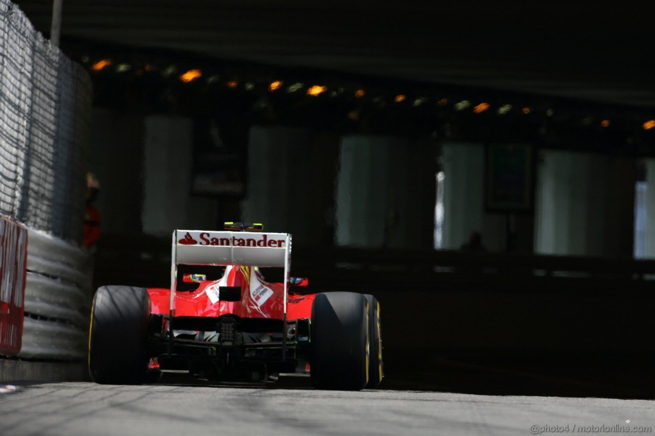 GP MONACO, 26.05.2012-  Prove Libere 3, Felipe Massa (BRA) Ferrari F2012