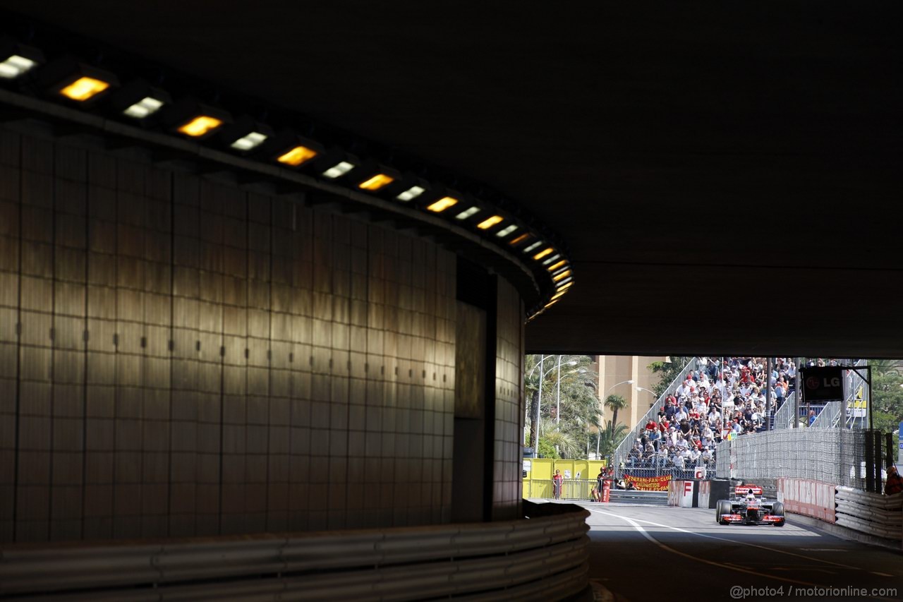 GP MONACO, 26.05.2012-  Prove Libere 3, Jenson Button (GBR) McLaren Mercedes MP4-27