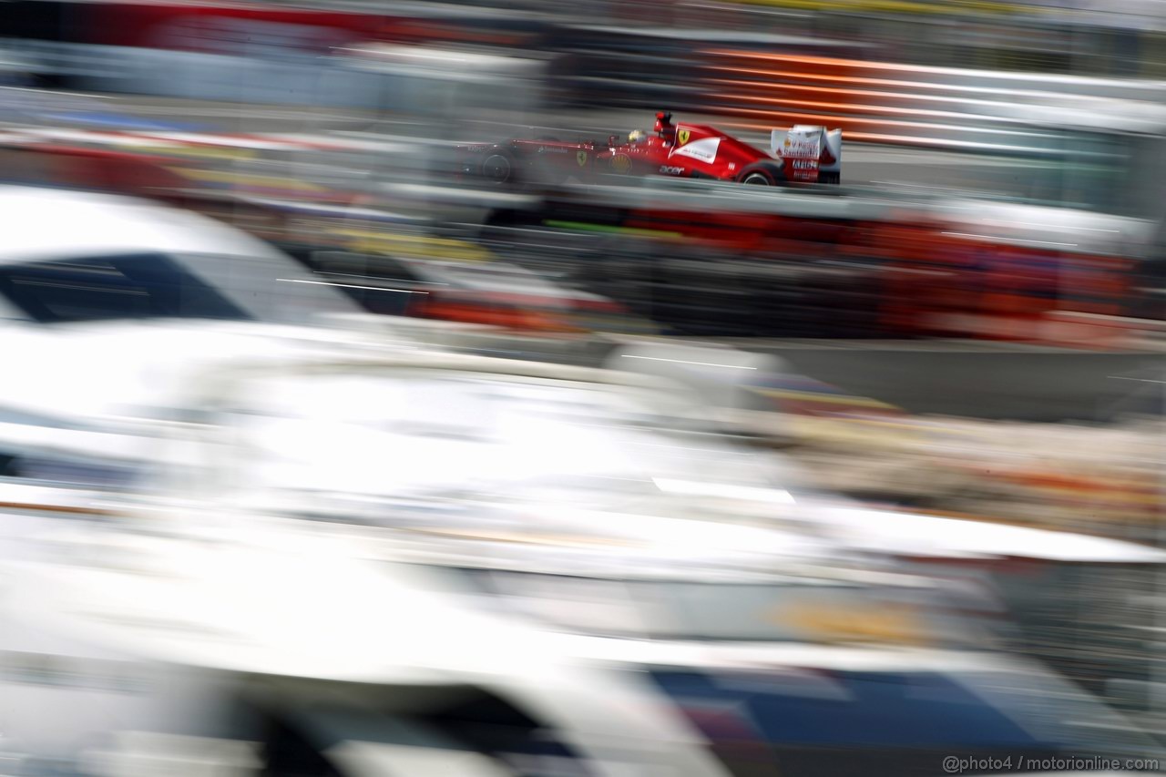 GP MONACO, 26.05.2012-  Prove Libere 3, Fernando Alonso (ESP) Ferrari F2012