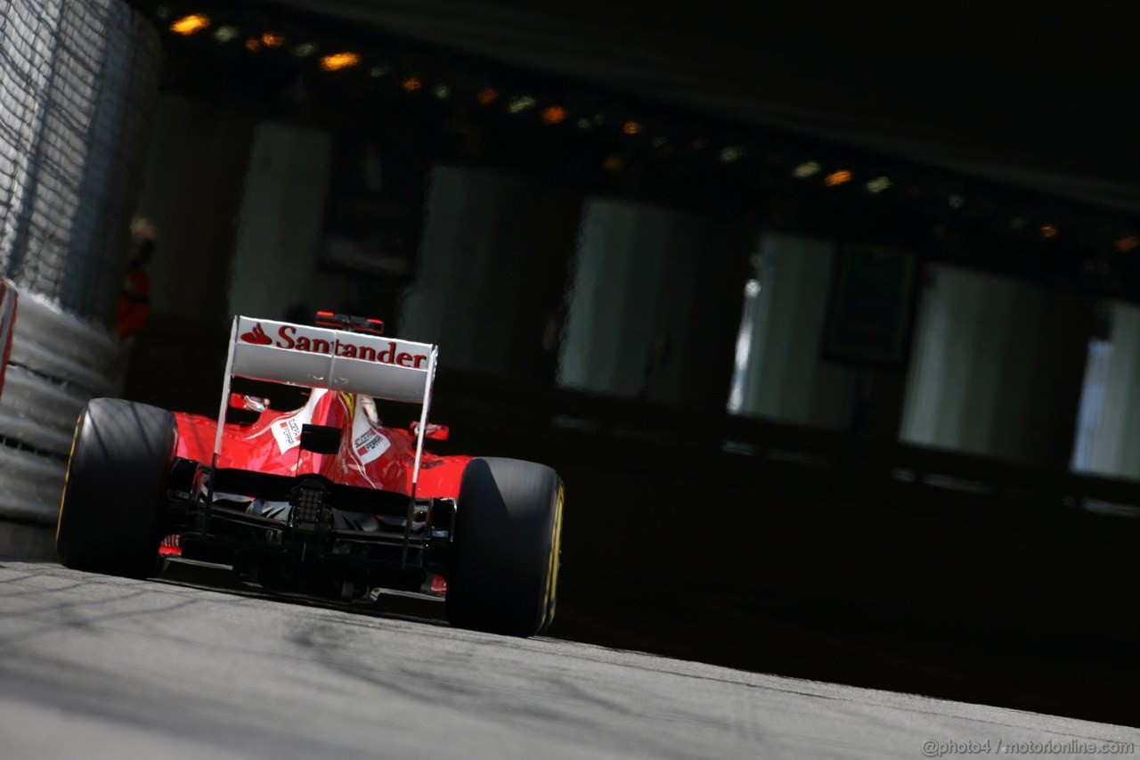 GP MONACO, 26.05.2012-  Prove Libere 3, Fernando Alonso (ESP) Ferrari F2012 