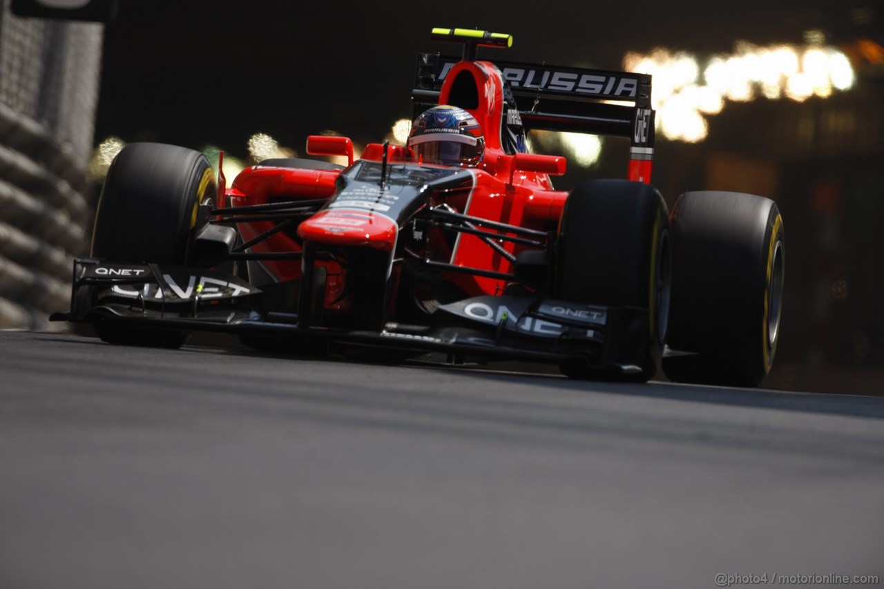 GP MONACO, 26.05.2012-  Prove Libere 3, Charles Pic (FRA) Marussia F1 Team MR01 