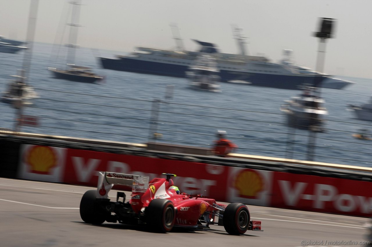 GP MONACO, 26.05.2012-  Prove Libere 3, Felipe Massa (BRA) Ferrari F2012