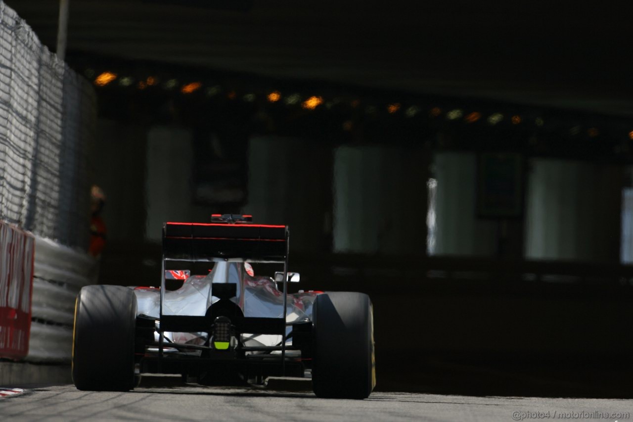 GP MONACO, 26.05.2012-  Prove Libere 3, Jenson Button (GBR) McLaren Mercedes MP4-27 