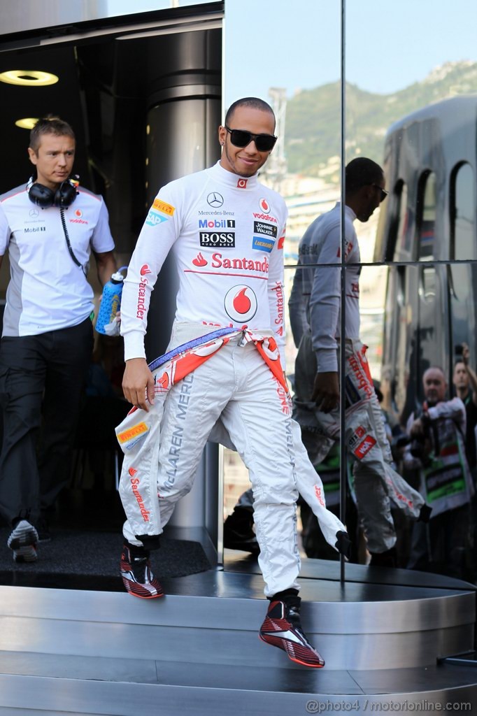 GP MONACO, 26.05.2012-  Prove Libere 3, Lewis Hamilton (GBR) McLaren Mercedes MP4-27
