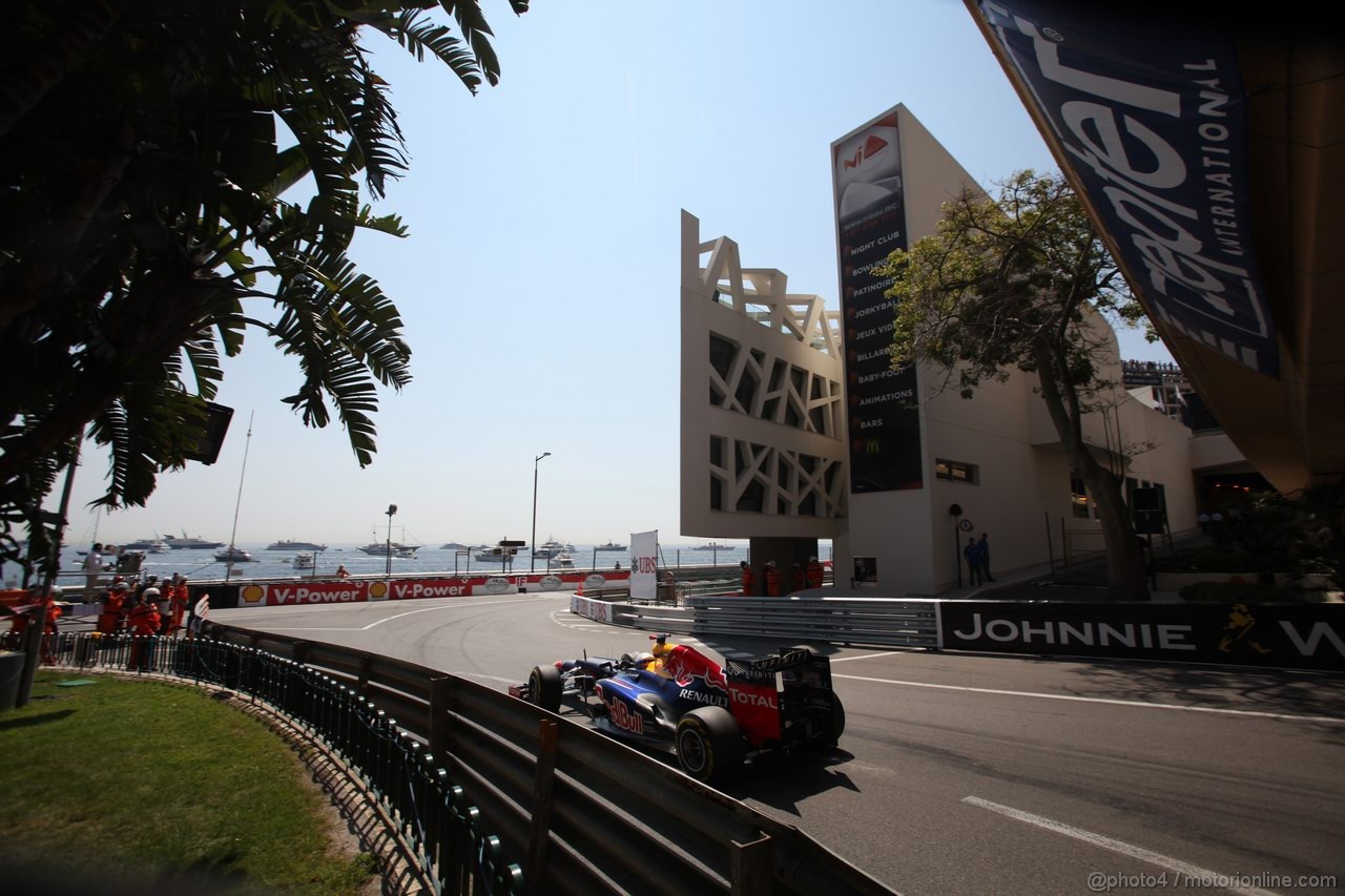 GP MONACO, 26.05.2012-  Prove Libere 3, Sebastian Vettel (GER) Red Bull Racing RB8