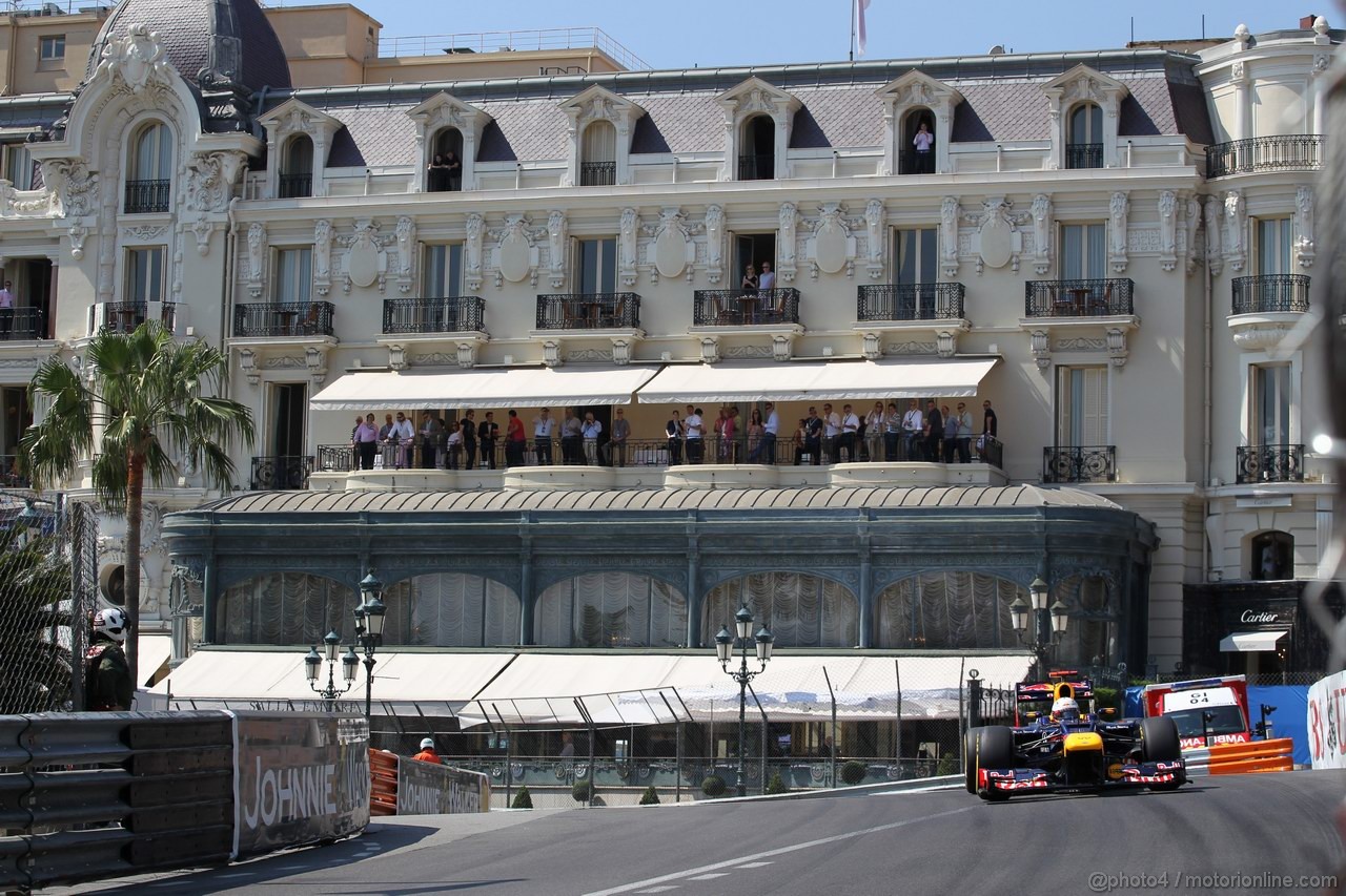 GP MONACO, 26.05.2012-  Prove Libere 3, Sebastian Vettel (GER) Red Bull Racing RB8