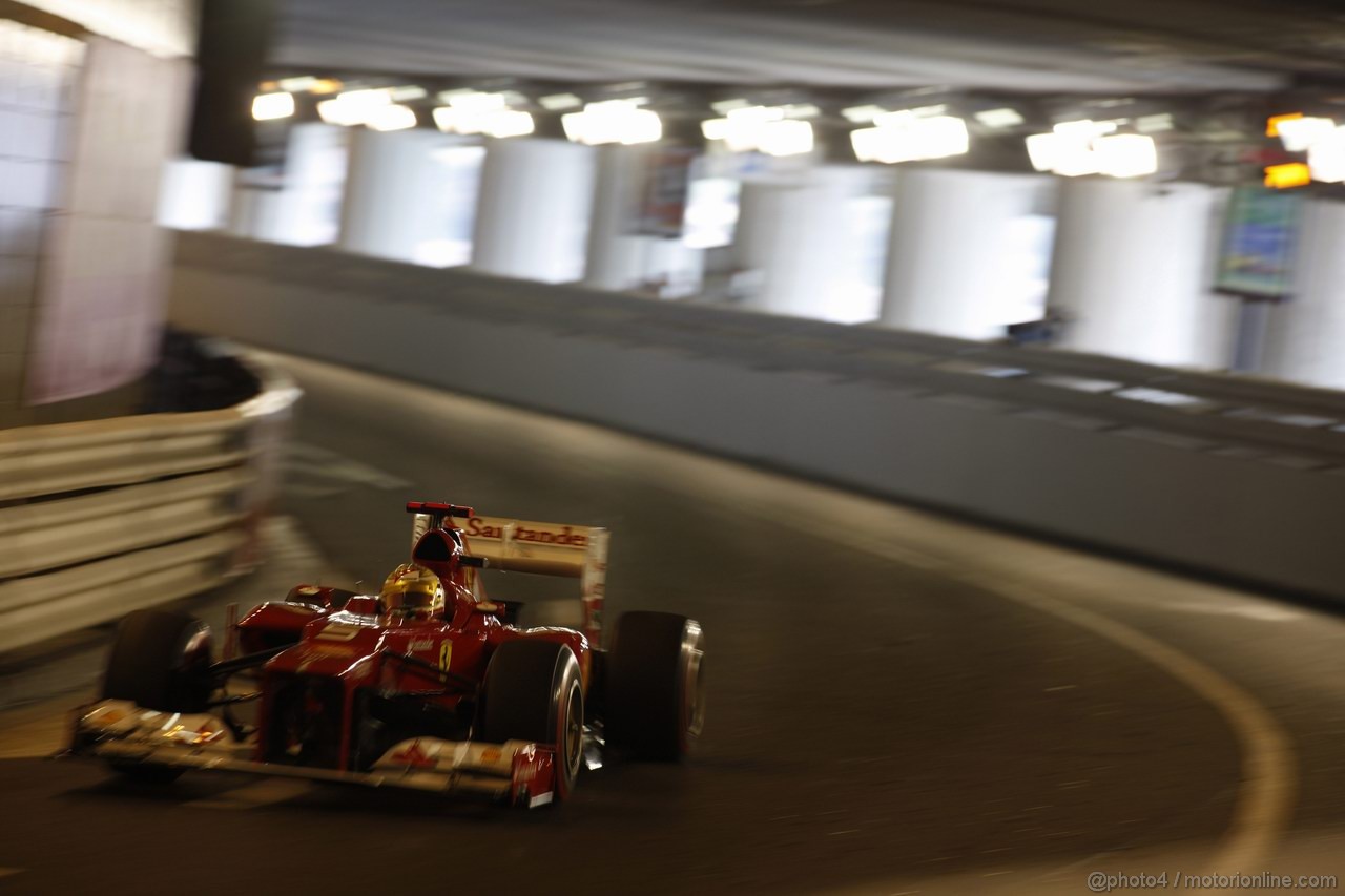 GP MONACO, 26.05.2012-  Prove Libere 3, Fernando Alonso (ESP) Ferrari F2012