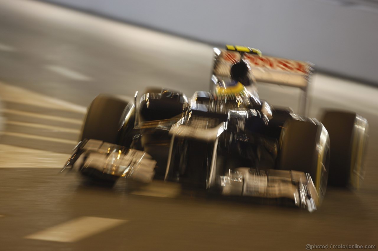 GP MONACO, 26.05.2012-  Prove Libere 3, Bruno Senna (BRA) Williams F1 Team FW34