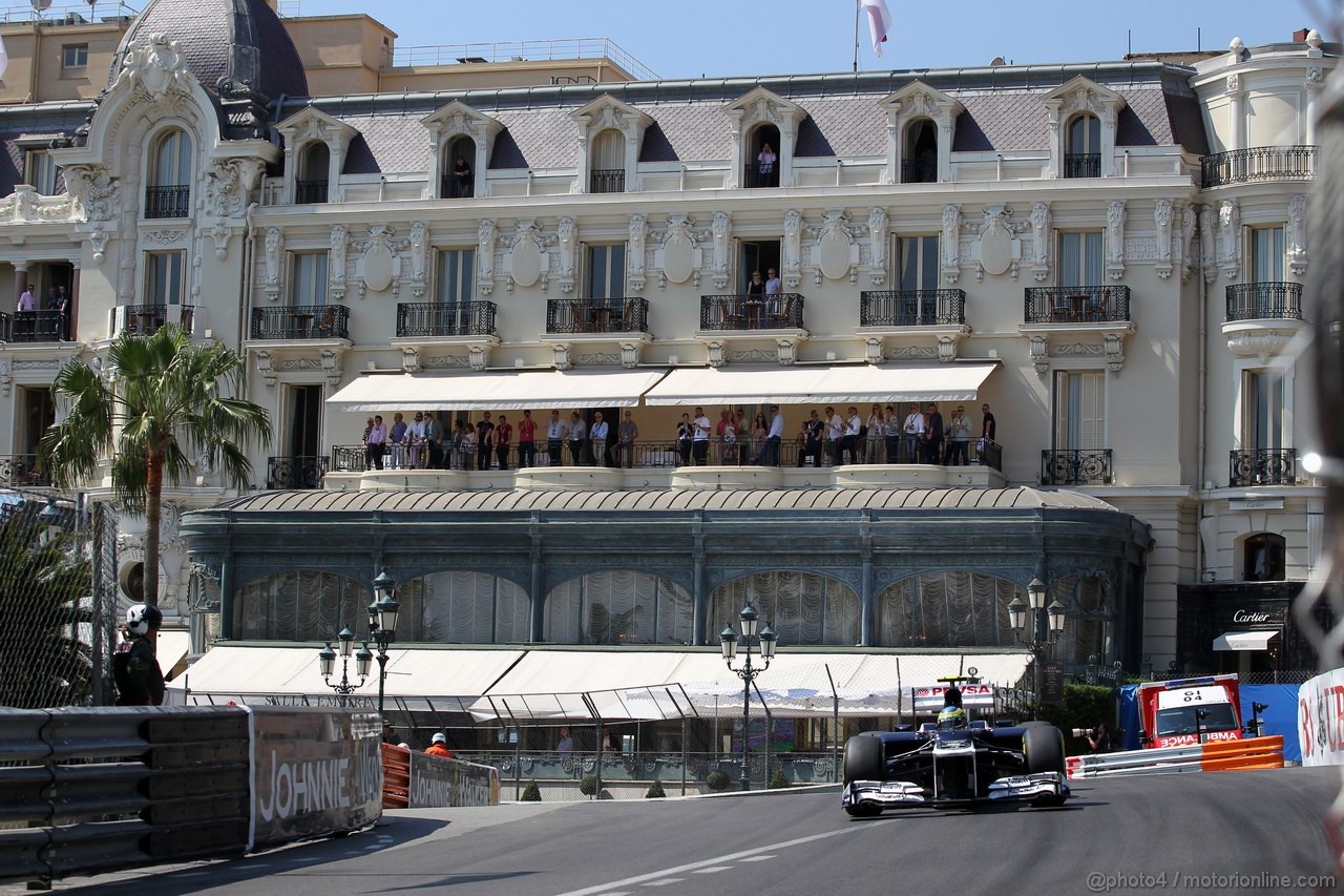 GP MONACO, 26.05.2012-  Prove Libere 3, Bruno Senna (BRA) Williams F1 Team FW34