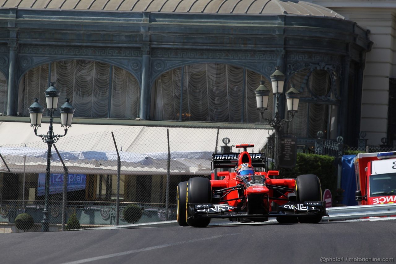 GP MONACO, 26.05.2012-  Prove Libere 3, Timo Glock (GER) Marussia F1 Team MR01 