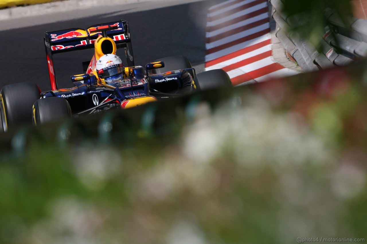 GP MONACO, 26.05.2012-  Prove Libere 3, Sebastian Vettel (GER) Red Bull Racing RB8