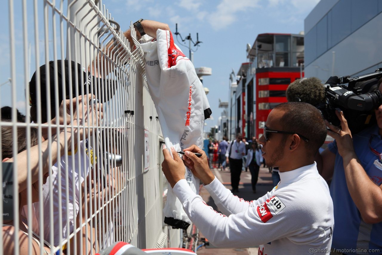 GP MONACO, 26.05.2012-  Lewis Hamilton (GBR) McLaren Mercedes MP4-27