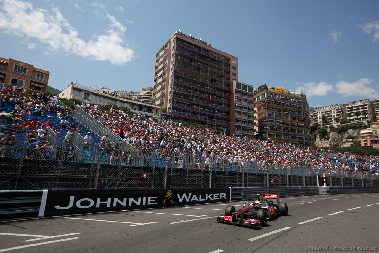 GP MONACO, 26.05.2012-  Qualifiche, Lewis Hamilton (GBR) McLaren Mercedes MP4-27 