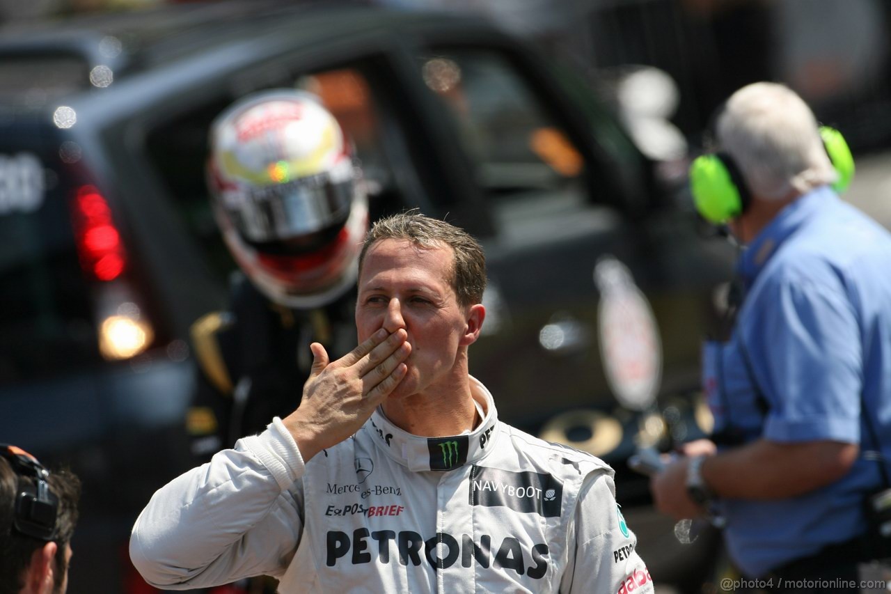 GP MONACO, 26.05.2012-  Qualifiche, Michael Schumacher (GER) Mercedes AMG F1 W03 pole position