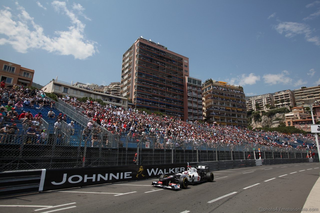 GP MONACO, 26.05.2012-  Qualifiche, Kamui Kobayashi (JAP) Sauber F1 Team C31 