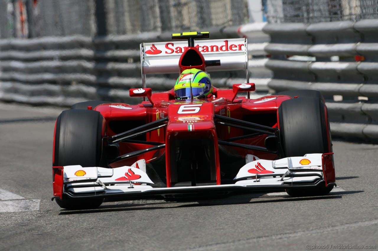 GP MONACO, 26.05.2012-  Qualifiche, Felipe Massa (BRA) Ferrari F2012 