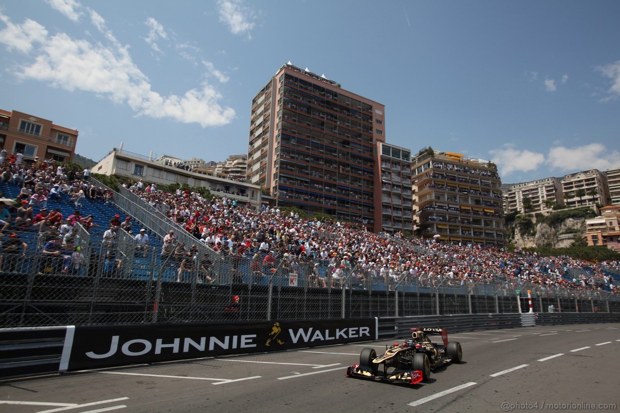 GP MONACO, 26.05.2012-  Qualifiche, Kimi Raikkonen (FIN) Lotus F1 Team E20 