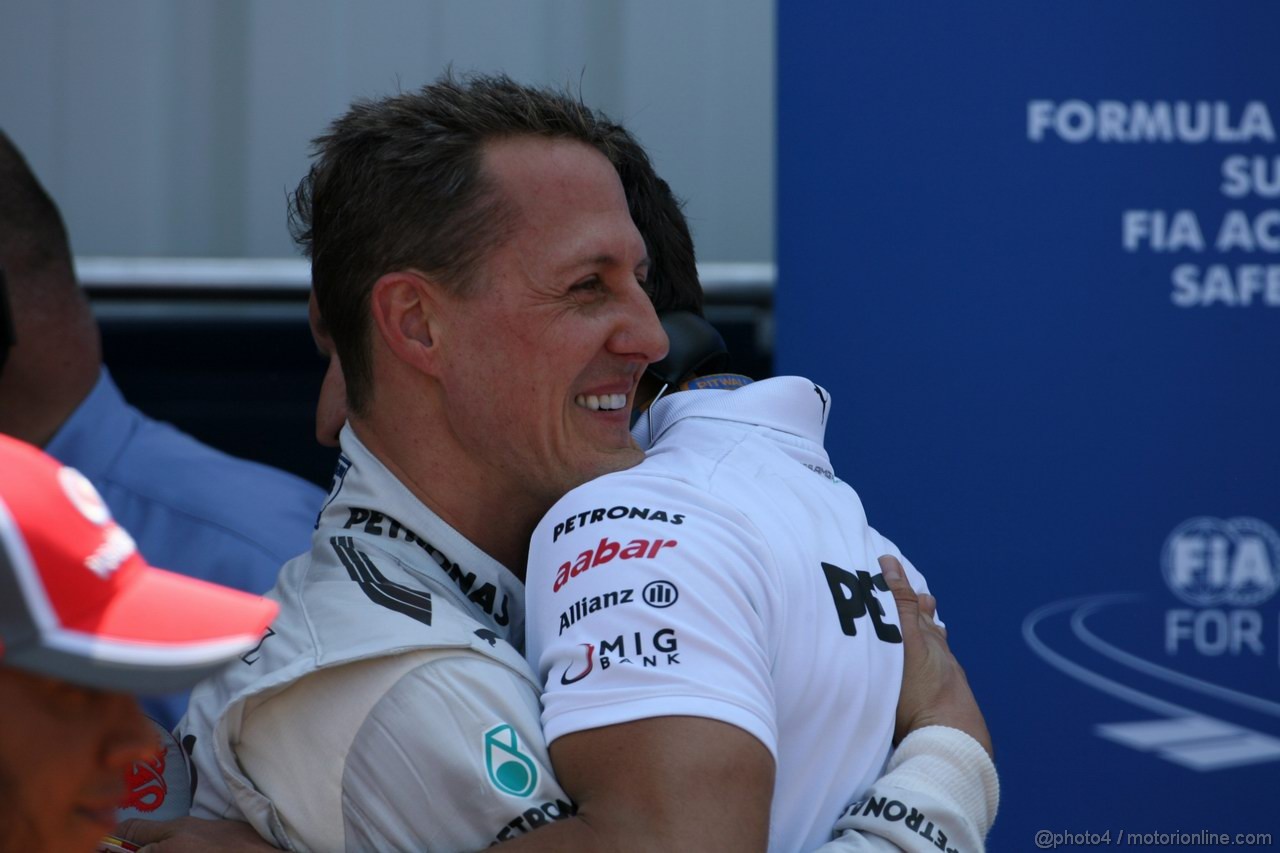 GP MONACO, 26.05.2012-  Qualifiche, Michael Schumacher (GER) Mercedes AMG F1 W03 pole position 
