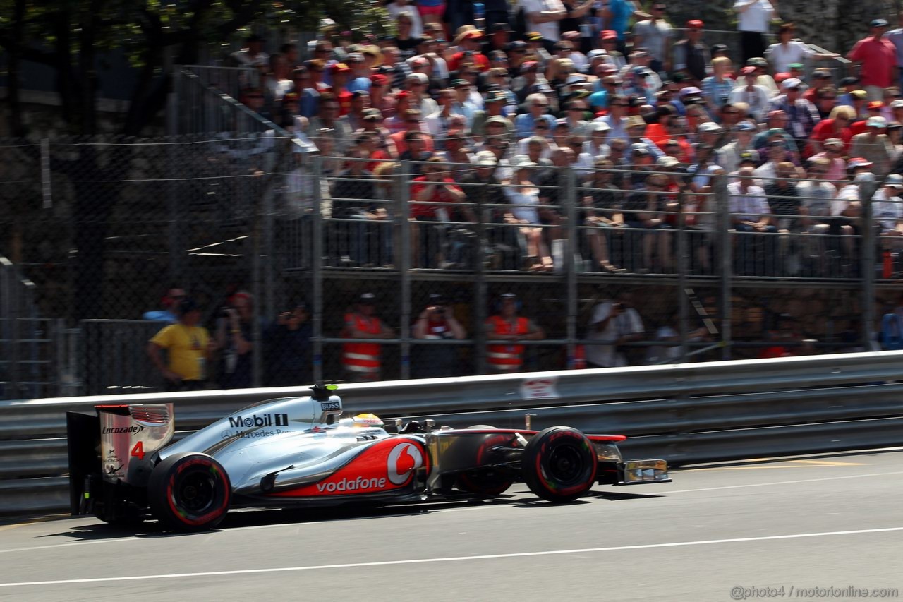 GP MONACO, 26.05.2012-  Qualifiche, Lewis Hamilton (GBR) McLaren Mercedes MP4-27