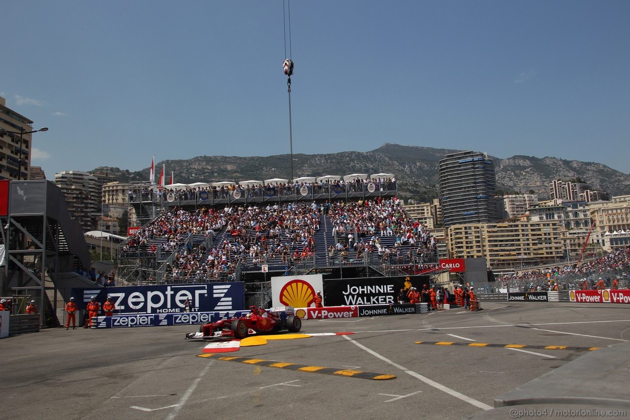 GP MONACO, 26.05.2012-  Qualifiche, Fernando Alonso (ESP) Ferrari F2012
